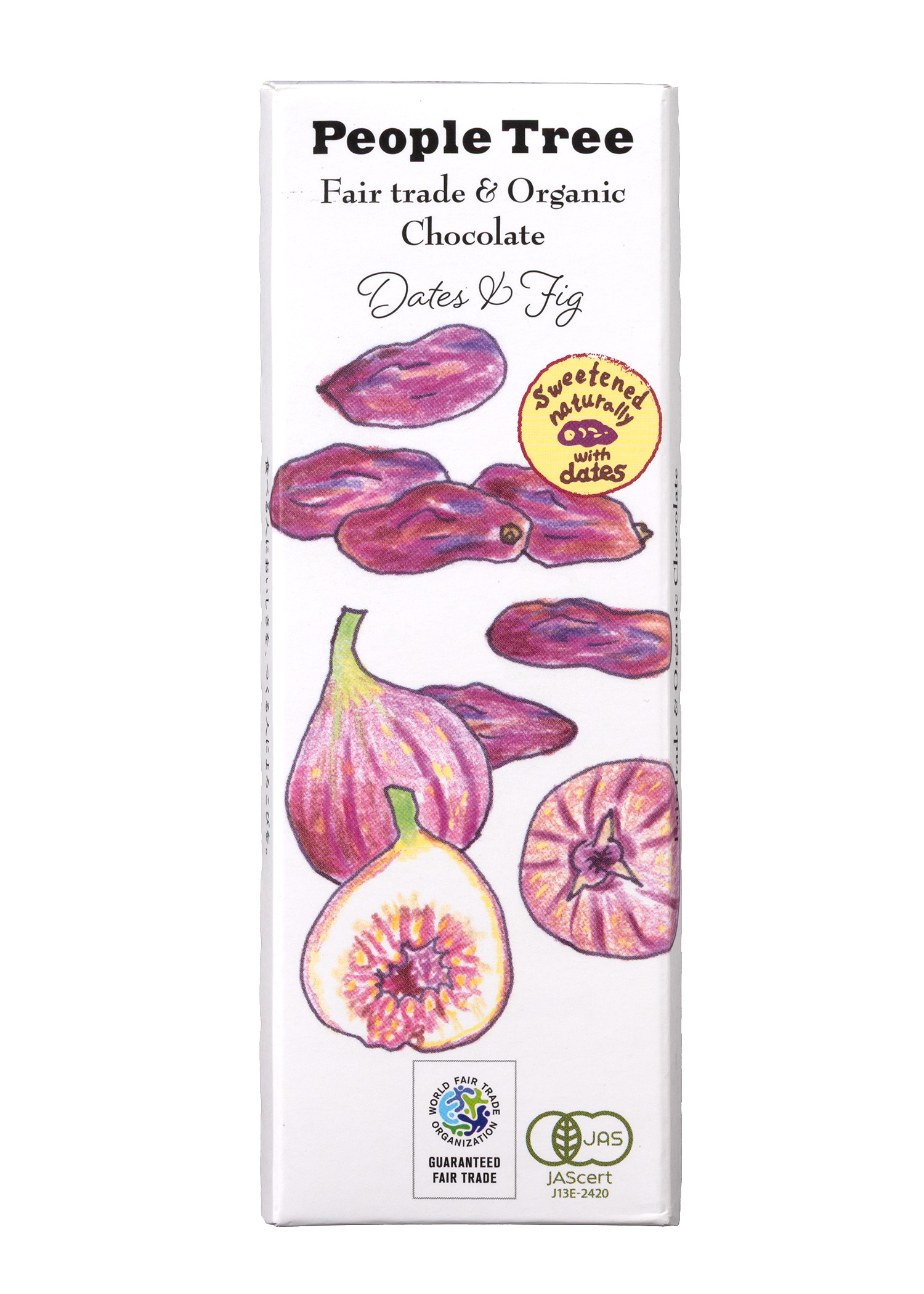 フェアトレードチョコ・板チョコ　オーガニック デーツ＆フィグ