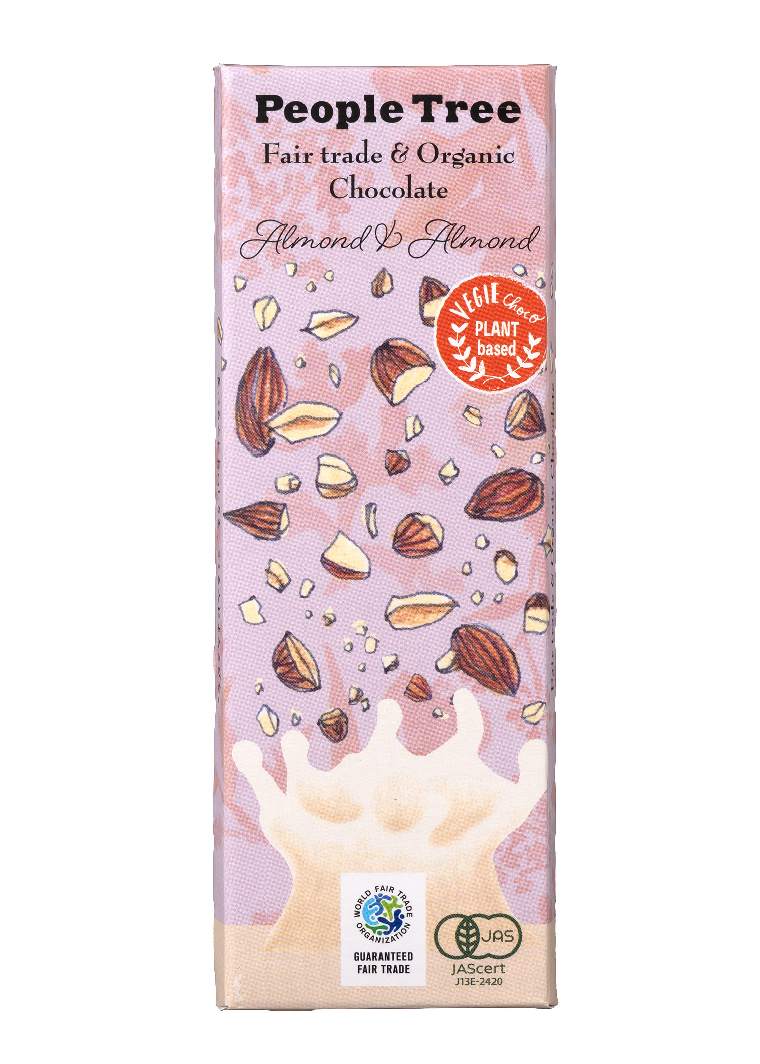フェアトレードチョコ・板チョコ オーガニック アーモンド&アーモンド