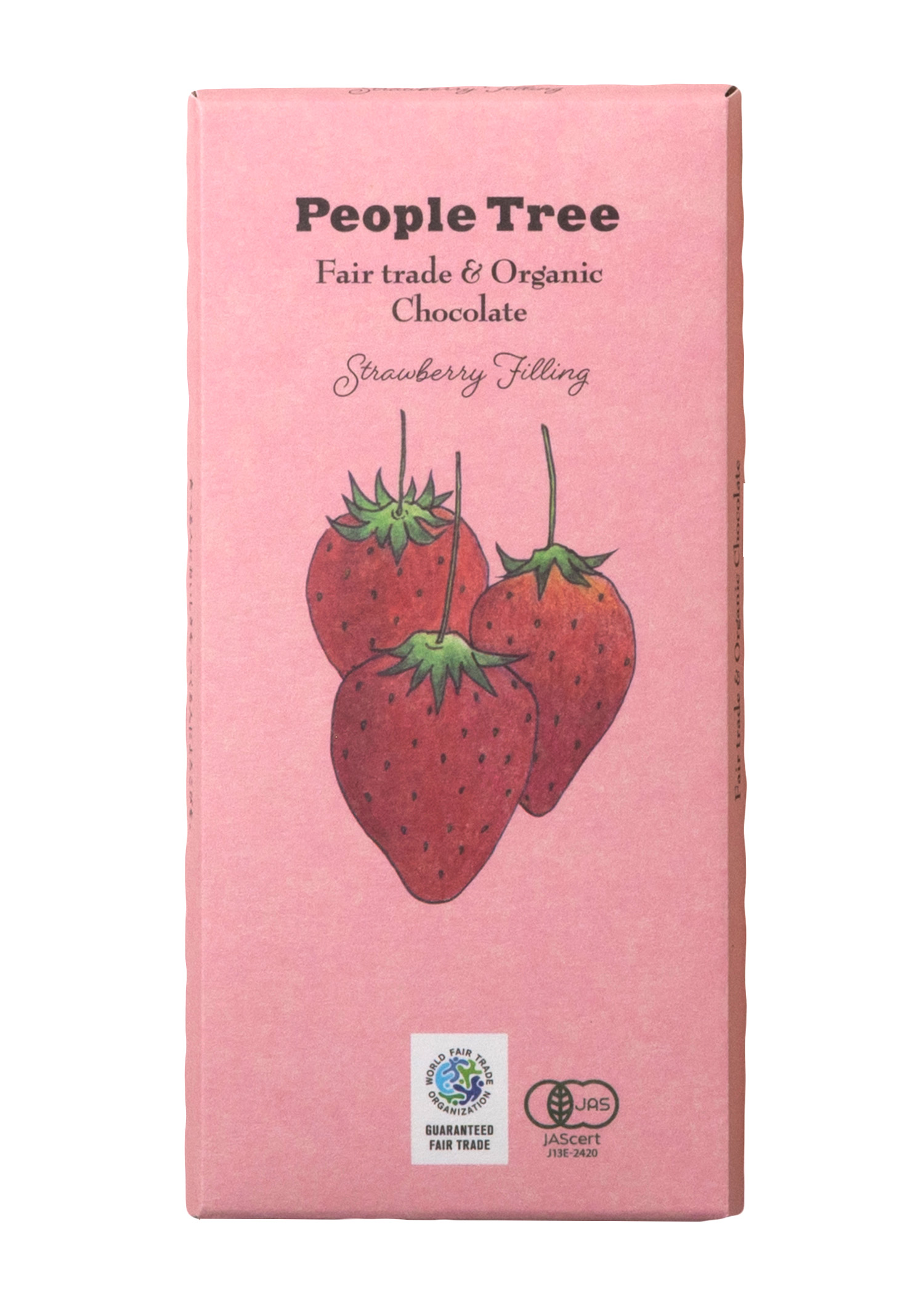 フェアトレード＆オーガニックチョコ・フィリングタイプ　ストロベリー